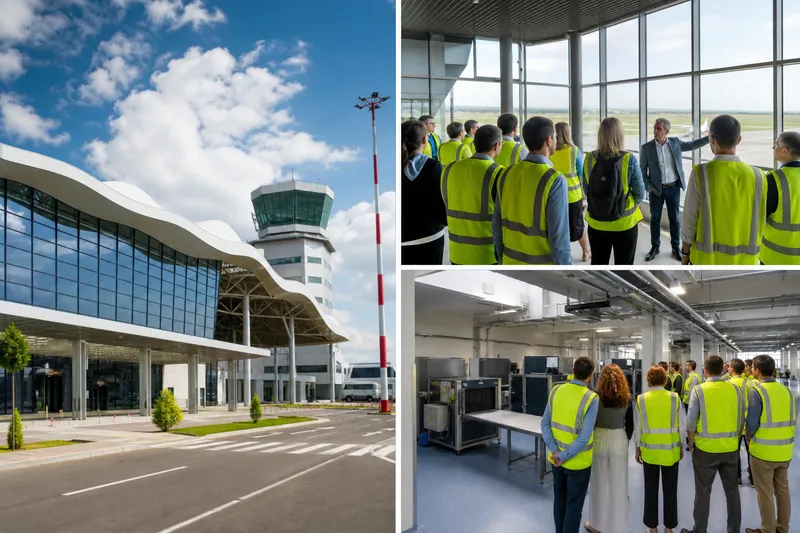 Tur al Aeroportului Internațional Maramureș înaintea ședinței Consiliului Județean — marți, 14 iulie