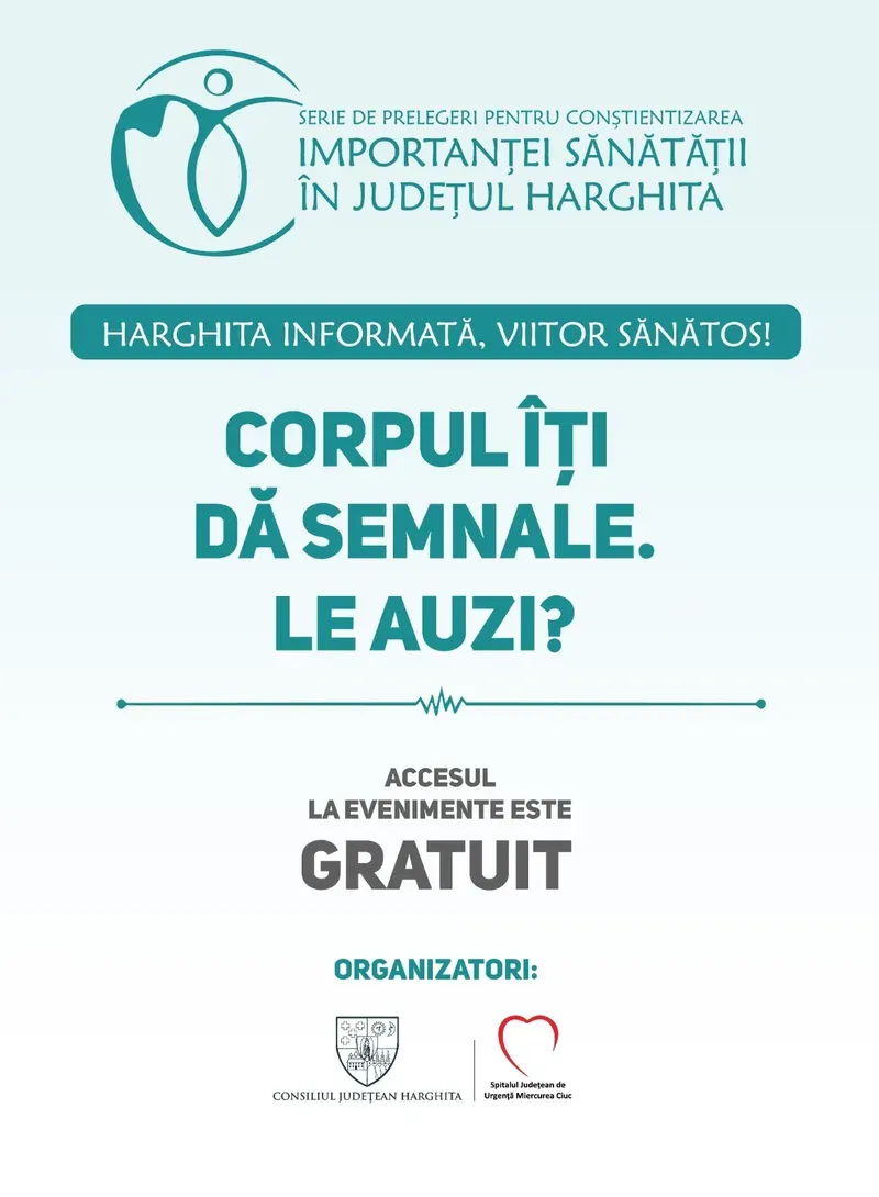 Consiliul Județean Harghita lansează campania „Harghita informată, viitor sănătos!” pentru prevenție în sănătate