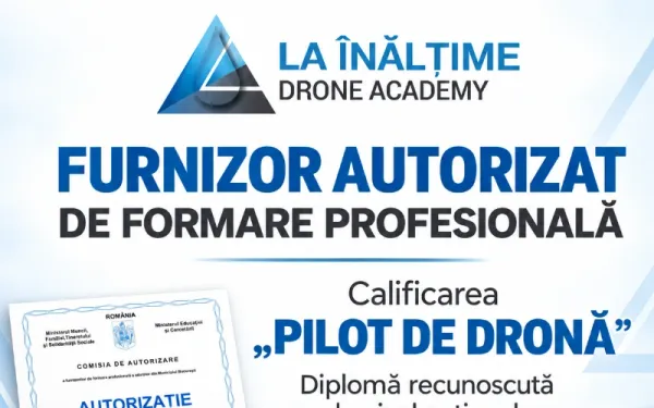 Program de calificare profesională „Pilot de dronă” pentru instituții și companii