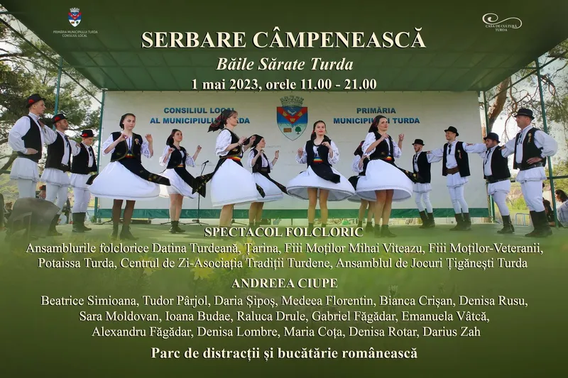 Primăria Municipiului Turda organizează Serbarea Câmpenească