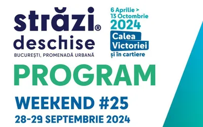 28-29 SEPTEMBRIE: „STRĂZI DESCHISE, BUCUREȘTI – PROMENADĂ URBANĂ”