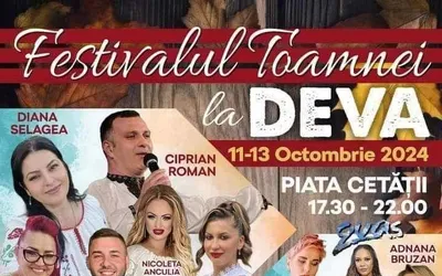,,Festivalul Toamnei și a Recoltei” – restricţii de circulaţie în zona Pieței Cetății din municipiul Deva