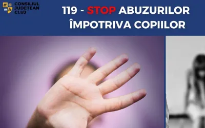 Numărul unic destinat cazurilor de abuz împotriva copiilor – 119, apelat de 5.787 de clujeni