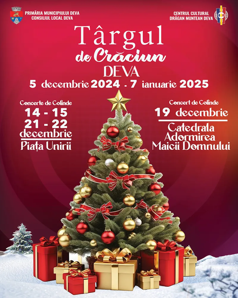Târgul de Iarnă din Deva se va deschide joi, 5 decembrie 2024!