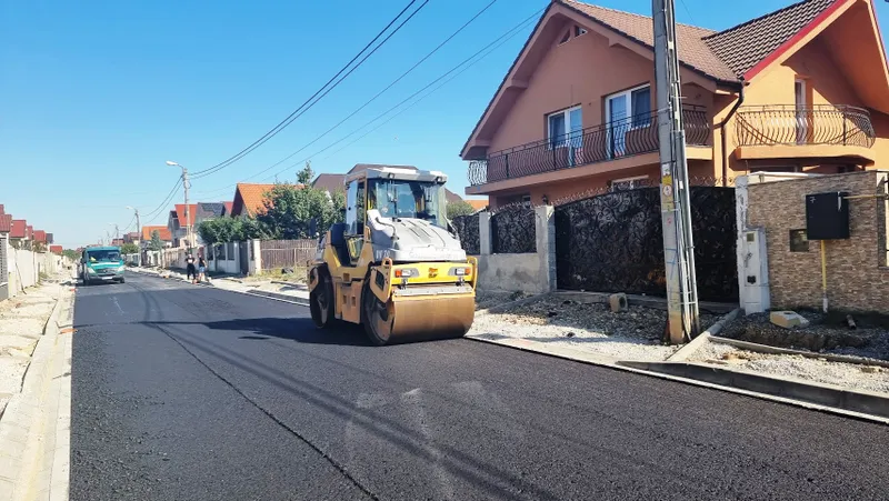 În cartierul Grigorescu a început asfaltarea străzilor Fabian Imre și Stelian  Vasilescu