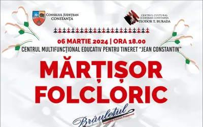 Ansamblul Folcloric Profesionist ,,Brâulețul’’ și invitații săi de marcă vă așteaptă la spectacolul ,,Mărțișor folcloric’’