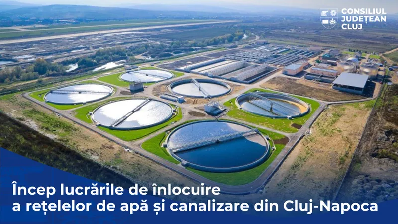 Încep lucrările de înlocuire a rețelelor de apă și canalizare din municipiul Cluj-Napoca