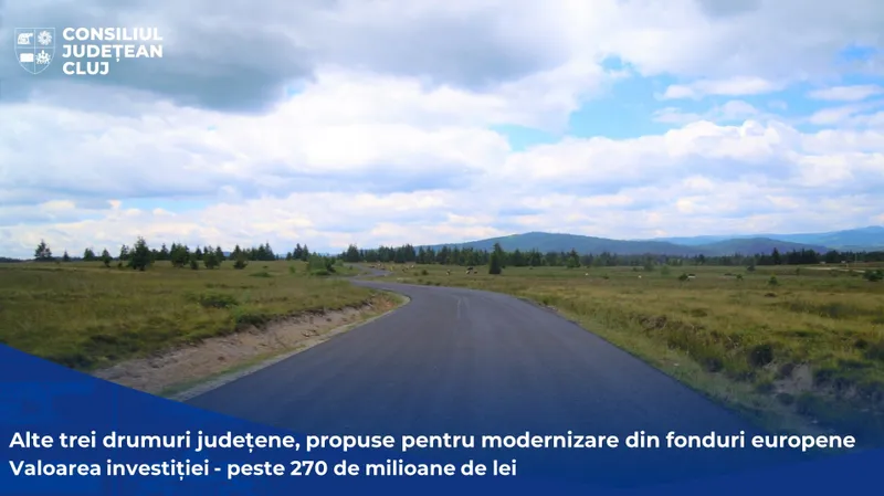Alte trei drumuri județene, propuse pentru modernizare din fonduri europene