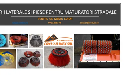 Inele de perie si perii laterale pentru maturatoare stradale de la CONVAR IMEX SRL