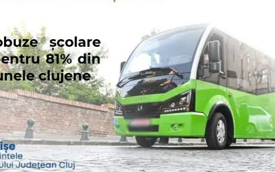 Microbuze școlare noi pentru 81% din comunele clujene