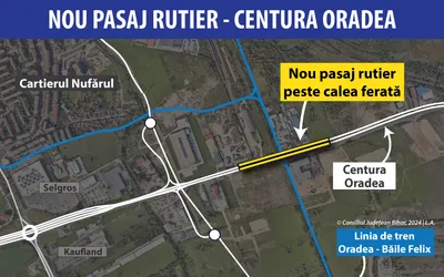 Un nou pasaj rutier peste Centura Oradea