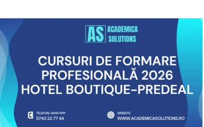 CURSURI DE FORMARE PROFESIONALĂ LA HOTEL BOUTIQUE-PREDEAL