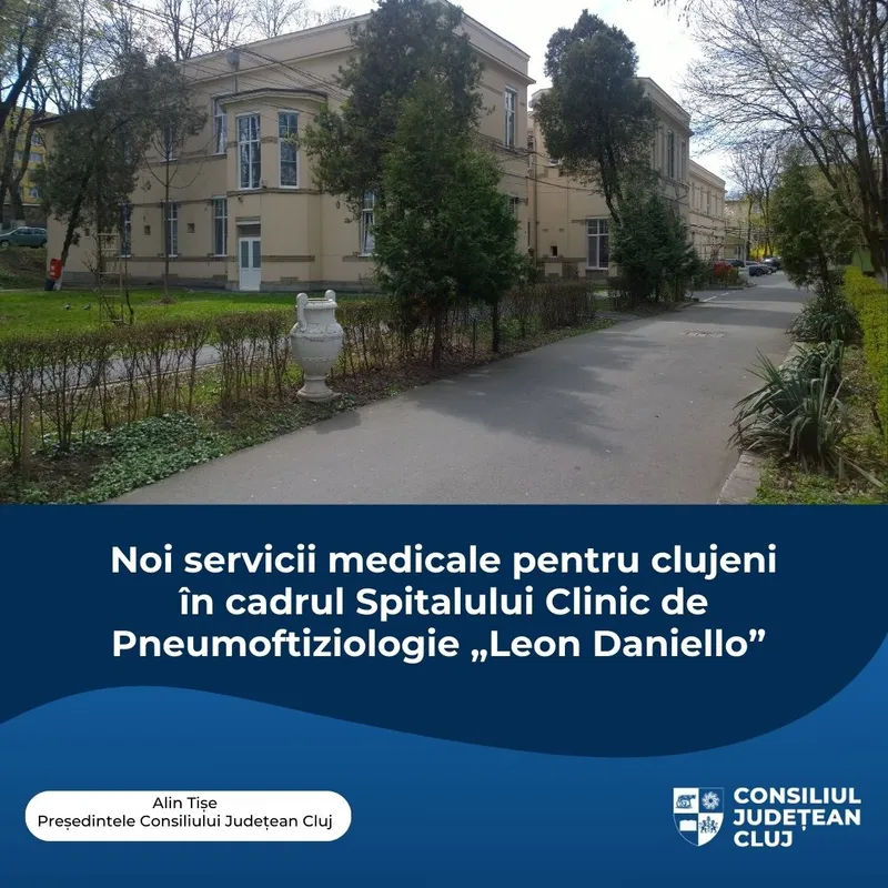 Noi servicii medicale pentru clujeni în cadrul Spitalului Clinic de Pneumoftiziologie „Leon Daniello”