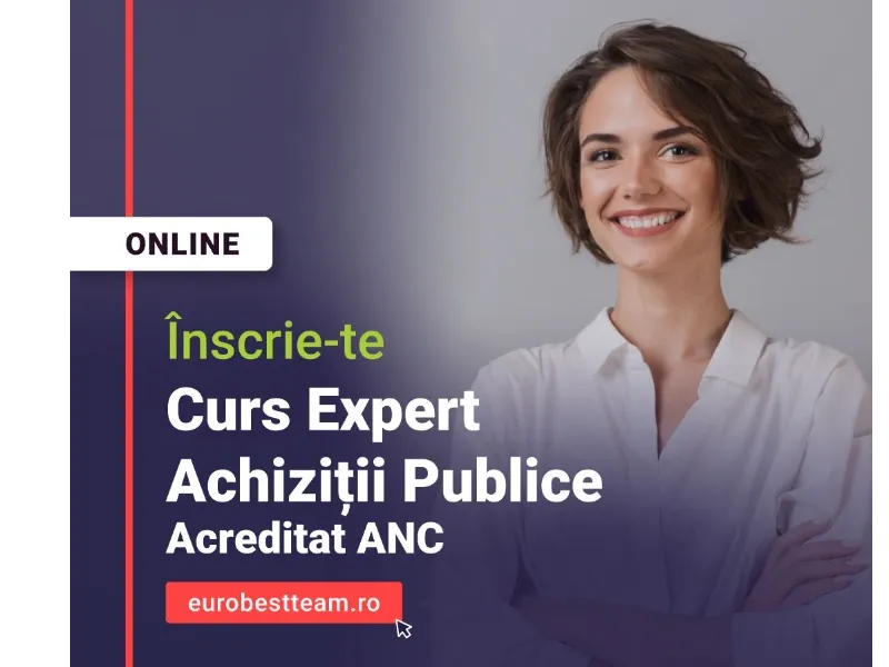 Curs Expert Achiziții Publice 21 – 25 septembrie 2026