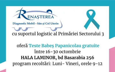 Un screening îți poate salva viața!  Unitatea mobilă „Renașterea” a ajuns și în Sectorul 3!