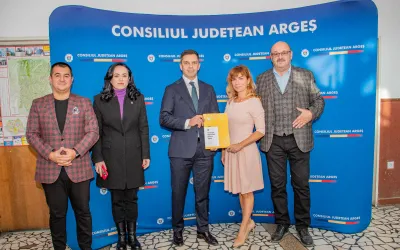 Ministrul Tineretului și Sportului, Carol-Eduard Novák, în vizită la Consiliul Județean Argeș