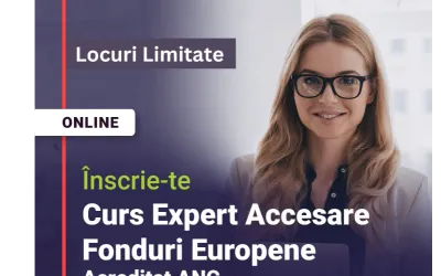 Curs Acreditat CAFFPA Expert Accesare Fonduri Europene 27 aprilie – 28 mai 2026