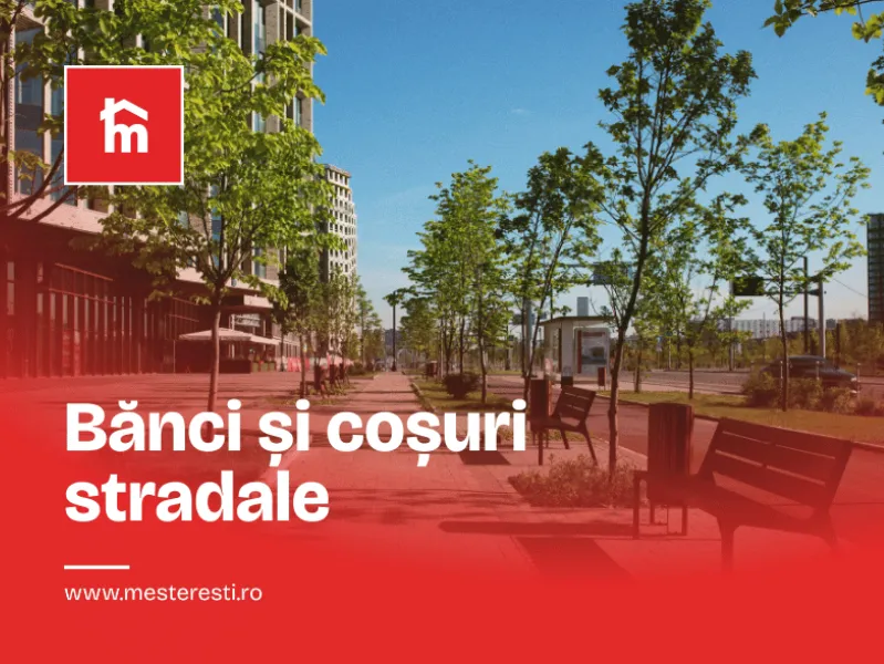 Ofertă 18 + 1 Cadou la Bănci și Coșuri gunoi stradale