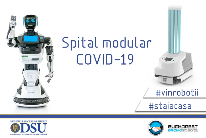 Vin Roboții UVD în prima linie în spitale, în lupta anti-Covid-19