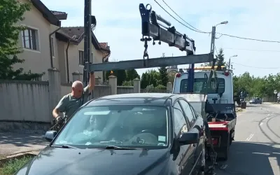 Autovehicul considerat a fi abandonat, ridicat de pe domeniul public în Oradea