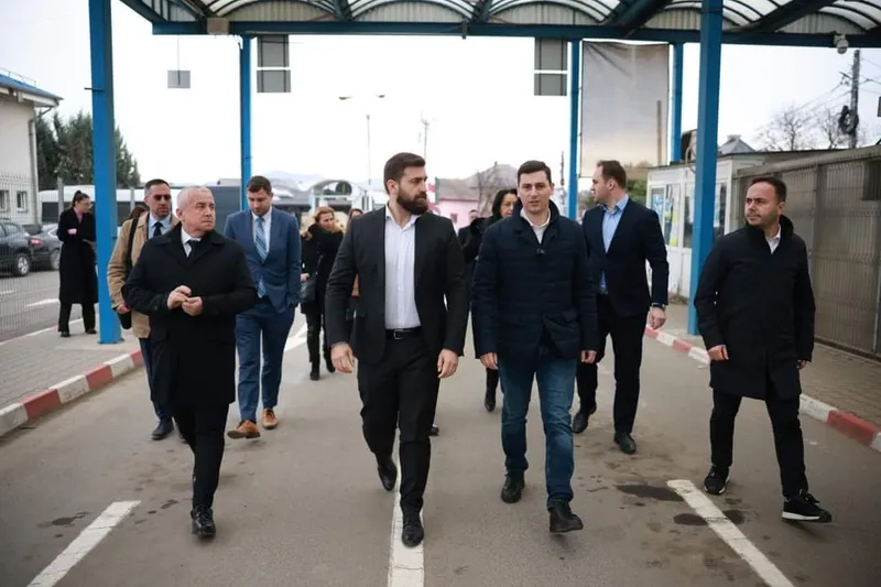 Europarlamentari din Spania, Bulgaria, Germania și România au efectuat o vizită în Maramureș, pe șantierul Podului peste Tisa