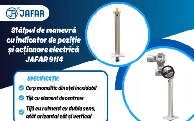 Stâlp de manevră cu indicator de poziție pentru acționare electrică JAFAR 9114