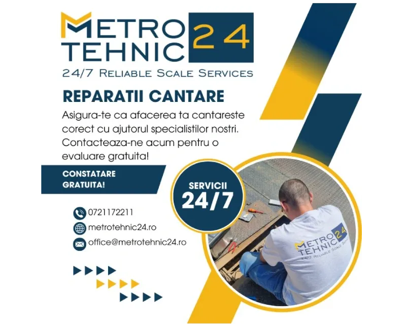 Metro Tehnic 24 dezvolta servicii integrate pentru cantare electronice, cantare auto si instalatii industriale de cantarire
