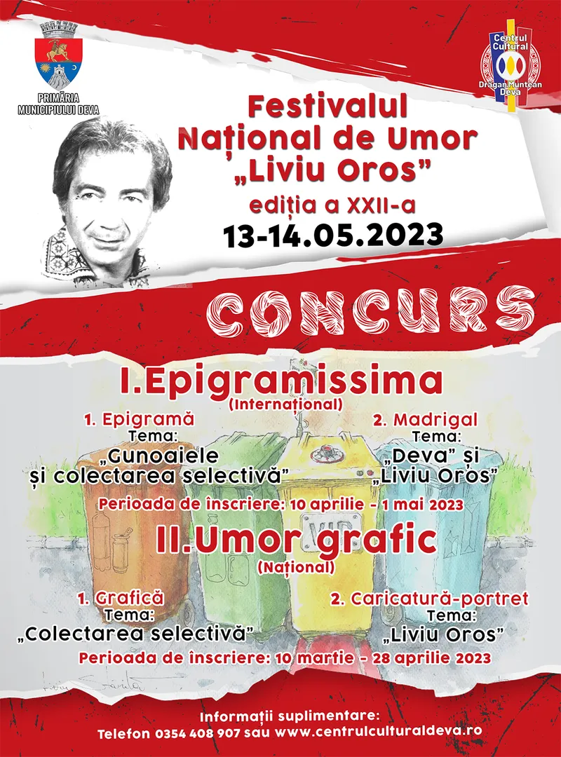 Încep înscrierile la Festivalul Național de Umor „Liviu Oros”