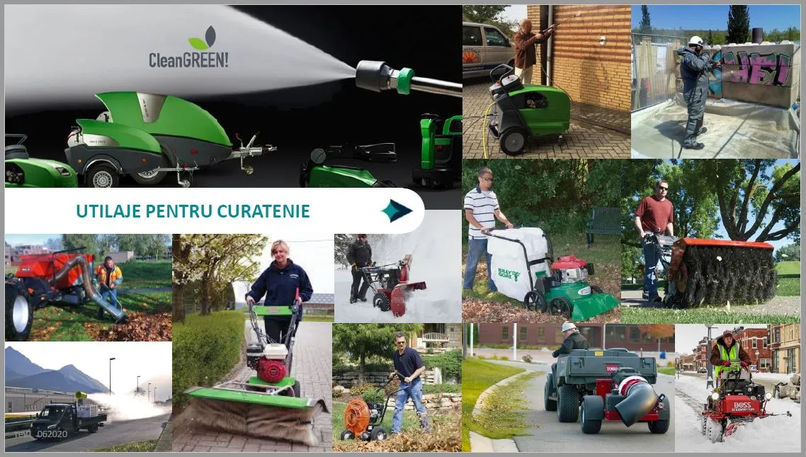 Utilaje pentru curatenie si sanitizare