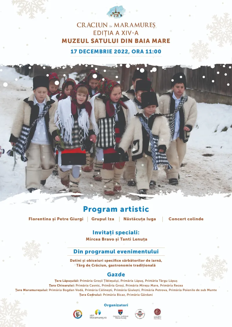 Consiliul Județean Maramureș vă invită la cea de-a XIV-a ediție a evenimentului  „Crăciun în Maramureș”