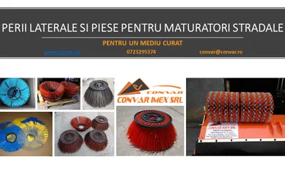 Inele de perie si perii laterale pentru maturatoare stradale de la CONVAR IMEX SRL
