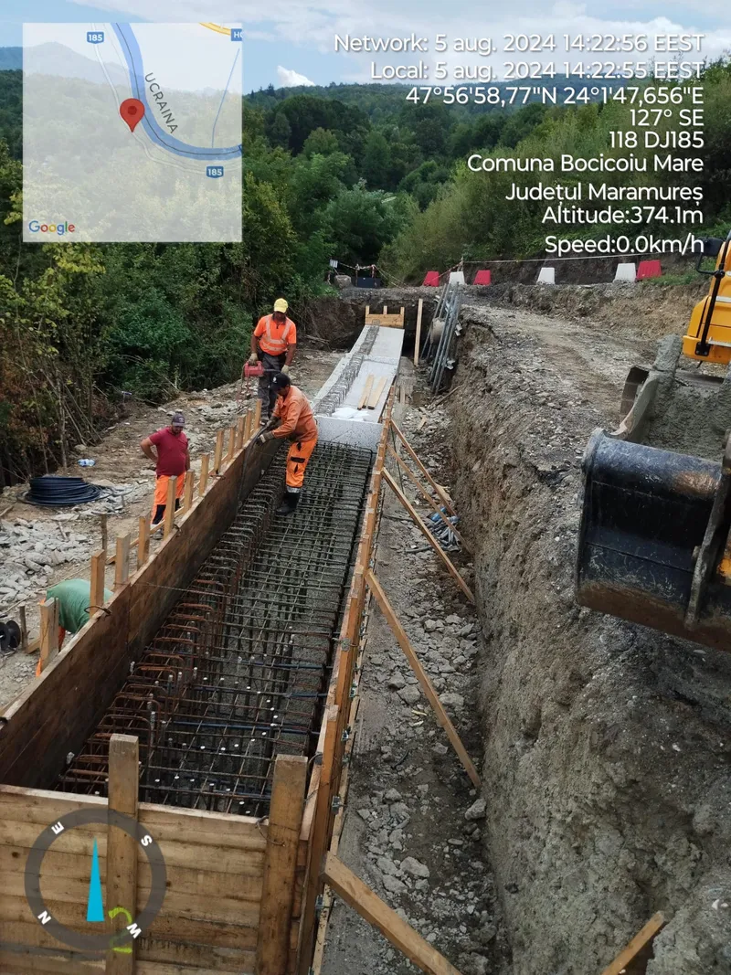 Stadiul lucrărilor la drumurile județene aflate în reabilitare în Maramureș, verificate de președintele Consiliului Județean Maramureș