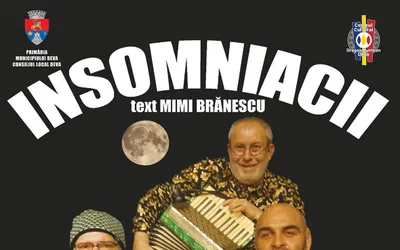 Piesa de teatru „Insomniacii” se va juca pe scena Centrului Cultural „Drăgan Muntean” Deva