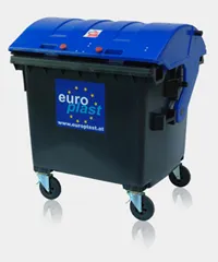 Container 1100 L cu capac rotund