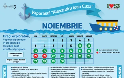 Reîncep plimbările cu vaporașul pe lacul IOR