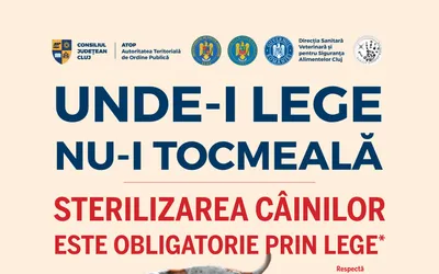 Consiliul Județean a dat startul campaniei de informare ce vizează reducerea numărului de câini fără stăpân