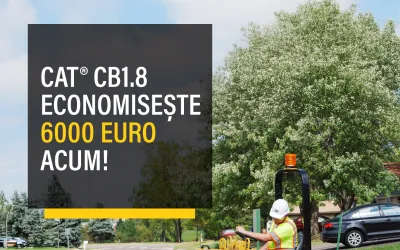 Profită de cel mai bun preț pentru compactorul utilitar Cat® CB1.8!