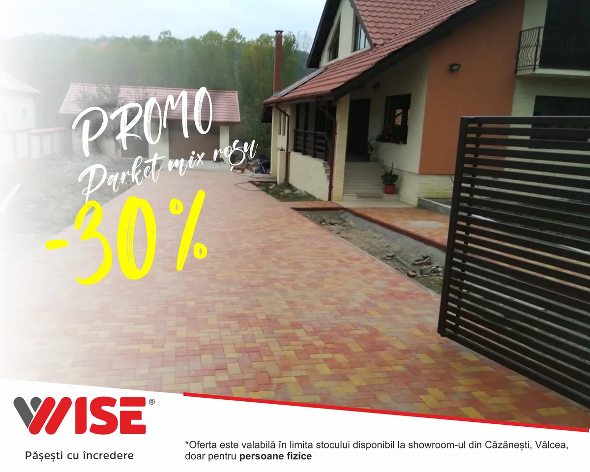 Promo Parket mix roșu 4cm