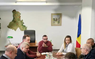 Vizită pe teren pentru o evaluare preliminară a proiectului ce vizează reabilitarea DJ 125, Dănești - Bălan