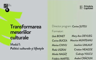 ARCUB LANSEAZĂ PROGRAMUL DE TRAINING „TRANSFORMAREA MESERIILOR CULTURALE”