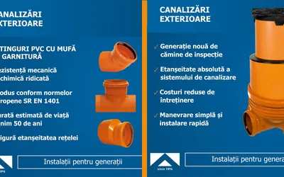 TeraPlast oferă soluții complete, profesionale, pentru rețele de apă, canalizare și gaz