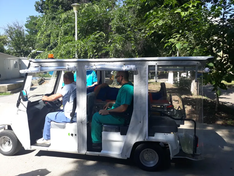 Ambulanță 100% electrică MELEX la spitalul “Marius Nasta” București