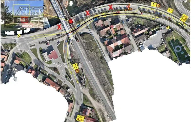 Restricții de circulație pe strada Dragoș Vodă pentru lucrări la podul feroviar (29 iunie–17 iulie 2026)