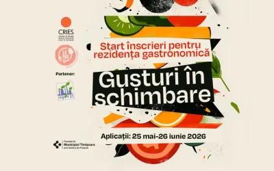 Rezidență artistică gastronomică „Gusturi în schimbare” (Timișoara) – apel pentru artiști, bucătari și pasionați de alimentație sustenabilă