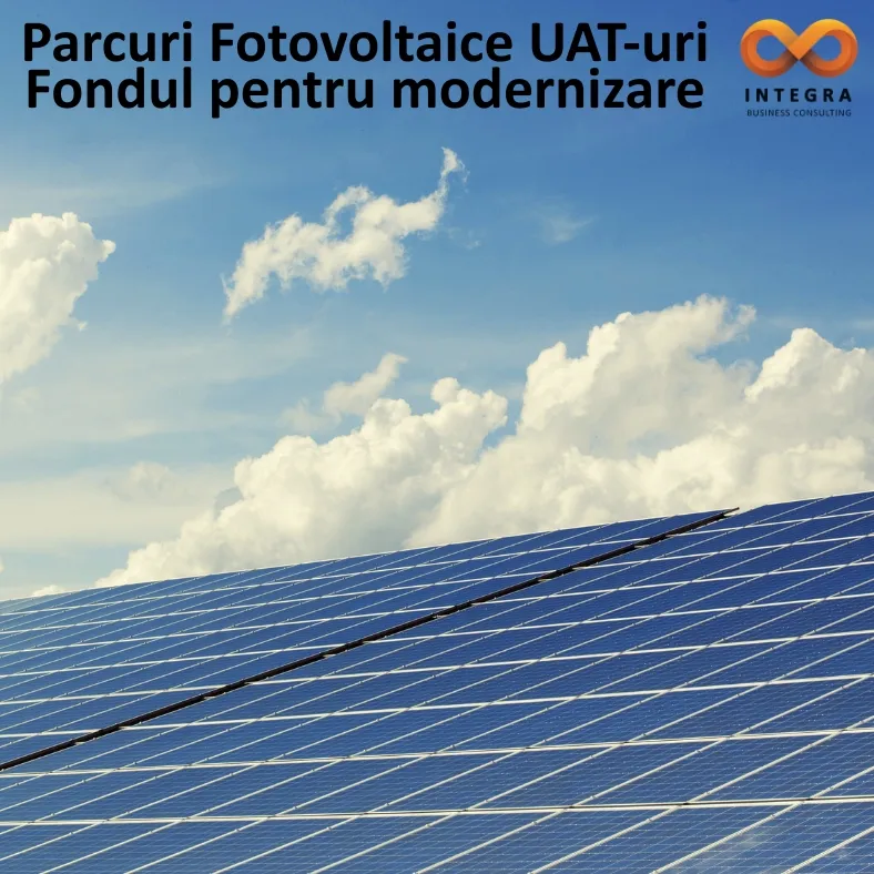 Parcuri Fotovoltaice UAT-uri-Fondul pentru modernizare