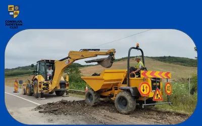 Lucrări de întreținere pe drumul județean DJ 161D (DJ 172F) – Nireș – Valea Ungurașului