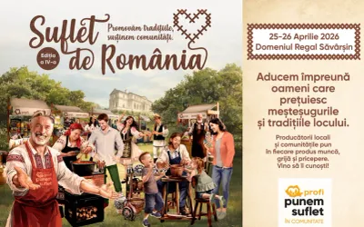 Domeniul Regal Săvârșin găzduiește cea mai amplă ediție a festivalului Suflet de România, 25–26 aprilie 2026