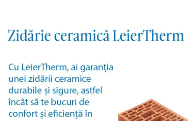 Zidărie ceramică Leiertherm – construcții solide, eficiente și durabile