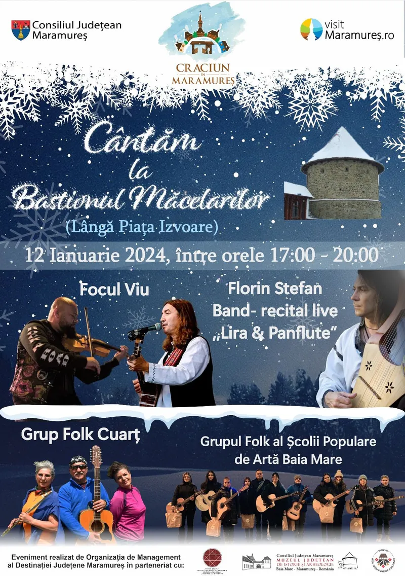 ”Cântăm la Bastionul Măcelarilor” - concert excepțional de folk într-o  locație istorică