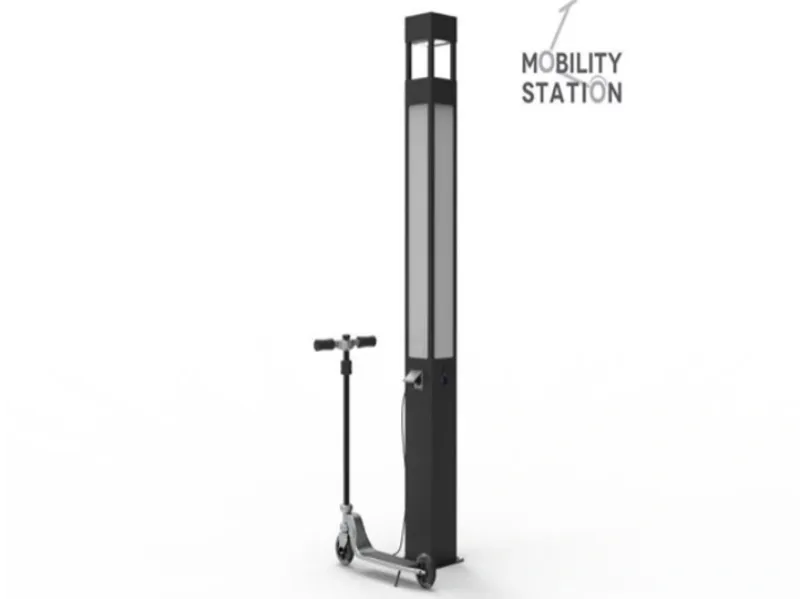 Stație de Încărcare Trotinete Electrice alimentată la rețea